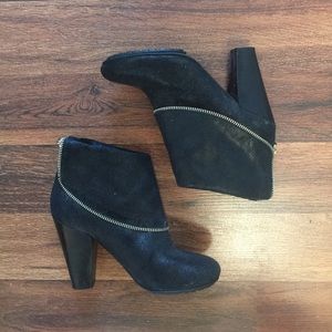 Michael Kors Zipper Detail Ankle Boots