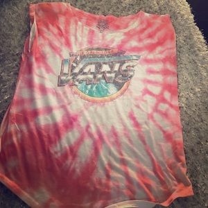 Rare vans tie-dye tee
