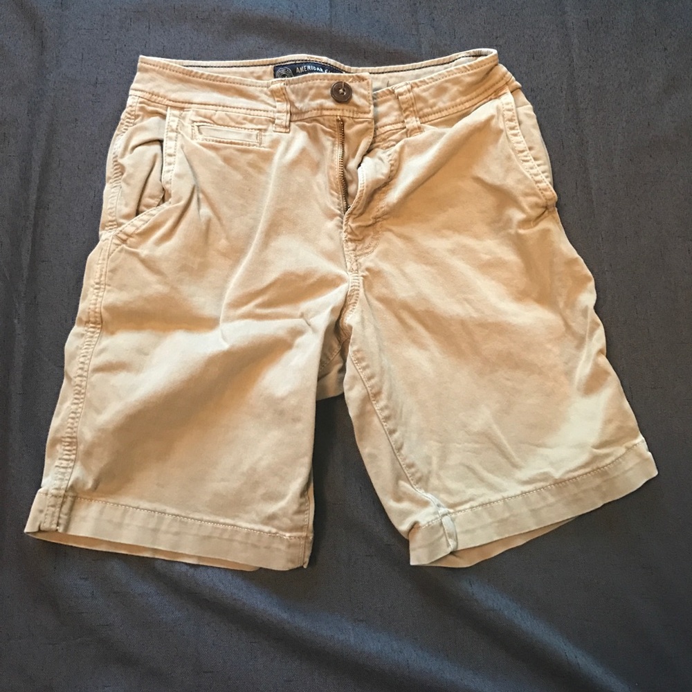 American Eagle Active Flex Khaki Shorts