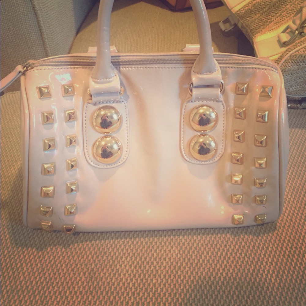 Aldo Beige/nude and gold handbag