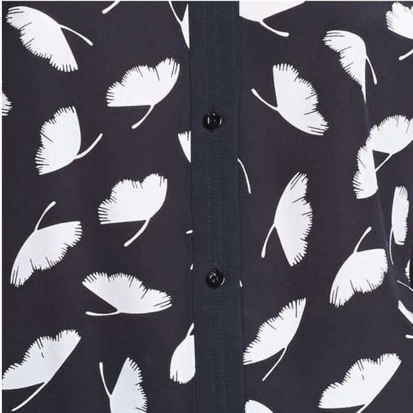 ✨SOLD✨ Miss Wu by Jason Wu Delicate Leaf Print Top - Picture 2 of 3