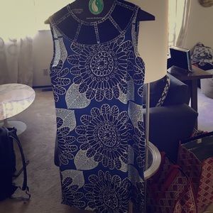 Tori Burch Dress with Beaded Neckline