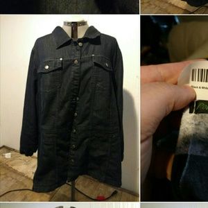Roaman's dark denim jacket