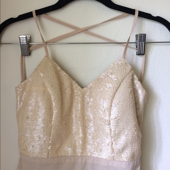 SOLD ON EBAY!!! Peachy Nude Sequin Ballerina Dress - Picture 3 of 6