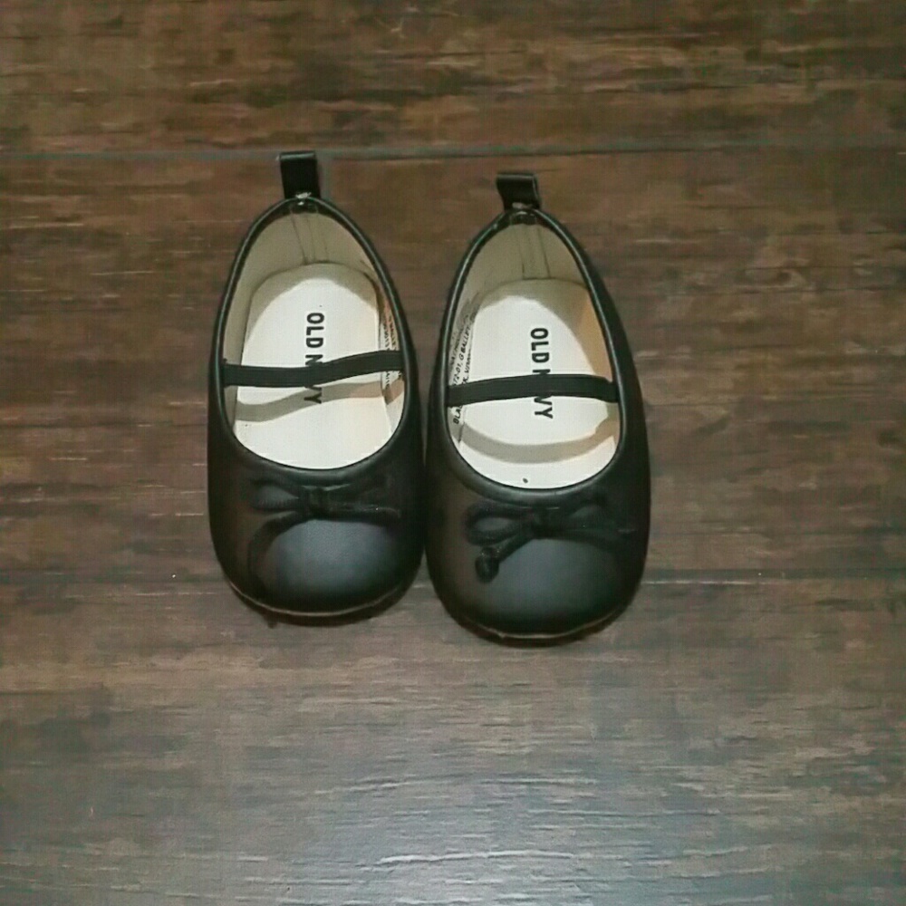 Black ballet baby flats