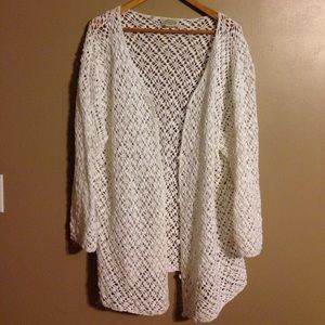 Crochet cardigan plus size