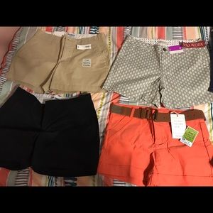 Women's shorts. Assorted sizes 2-4.