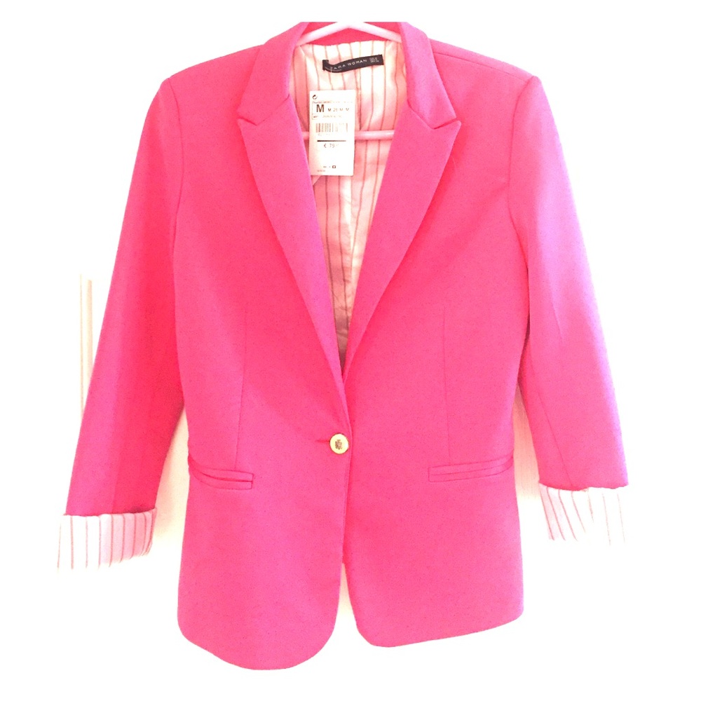 Pink Zara Woman Blazer