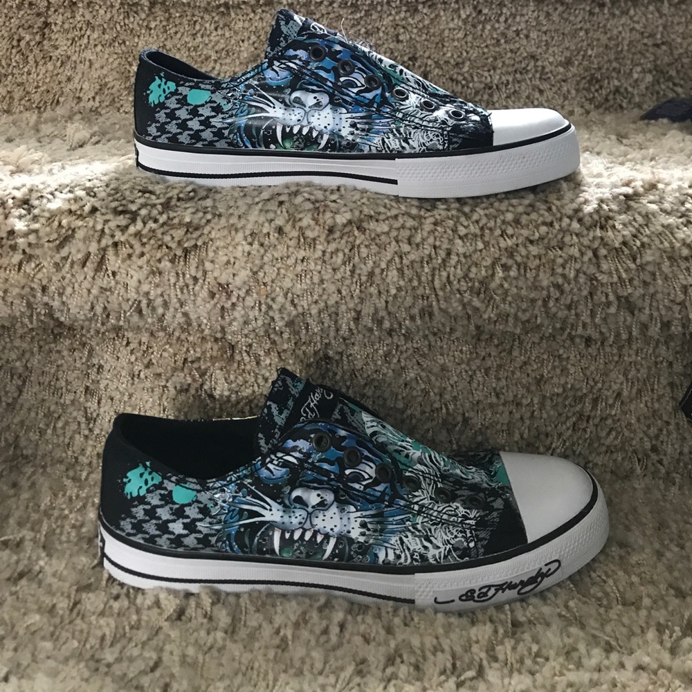 Ed Hardy black shoes