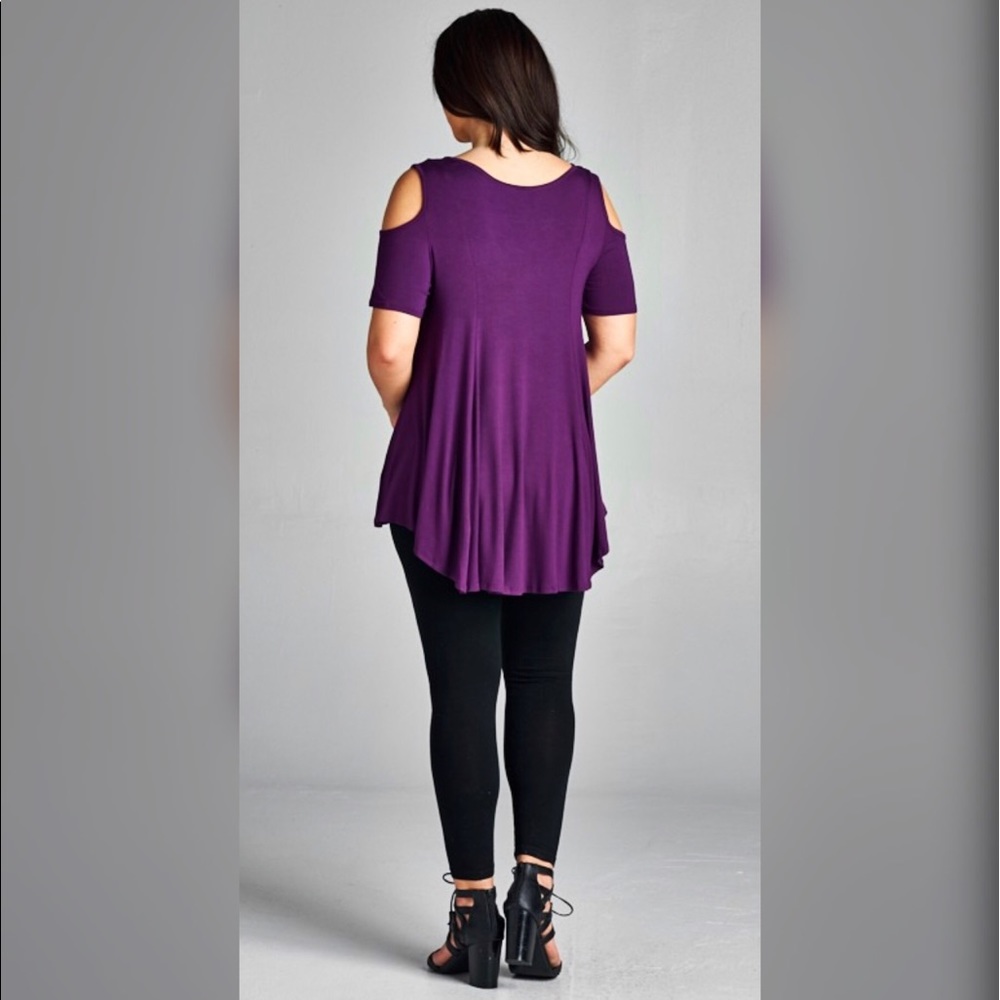 曆曆PLUS曆曆NEW曆曆Alexa Open Shoulder   Top - Picture 3 of 3