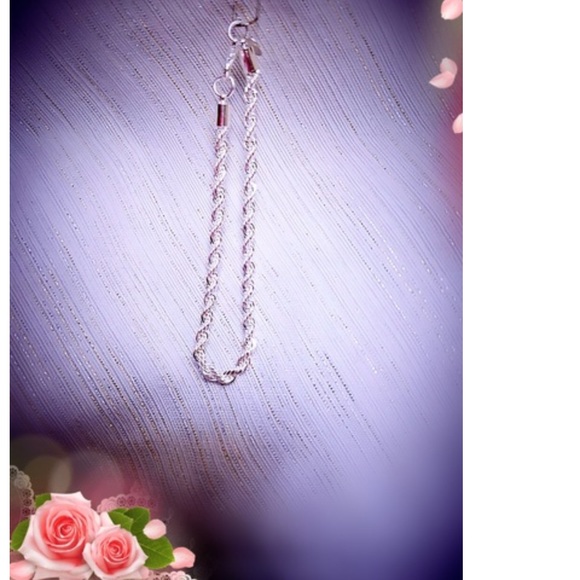 Sterling Silver bracelet Twist Rope Bracelet Chain New - Picture 10 of 14