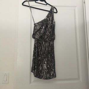 Sequin one shoulder dress