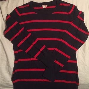 Navy and Red Stripped Sweater