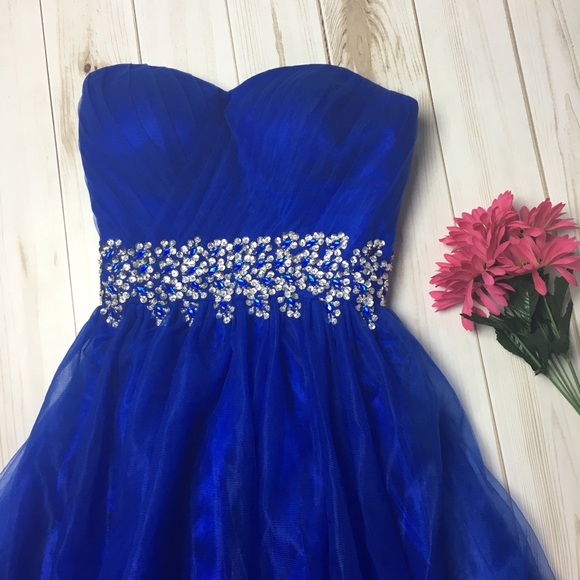 KARMA Royal Blue Formal Homecoming Dress - Picture 2 of 8