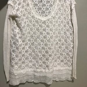 Free people white sweater