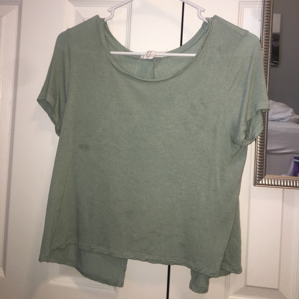 Teal Crop Top