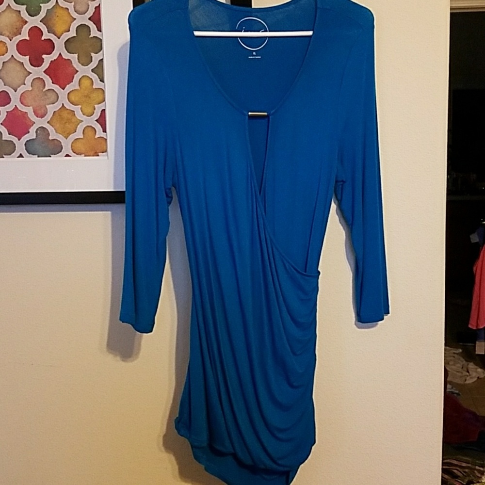 Aqua Blue Blouse
