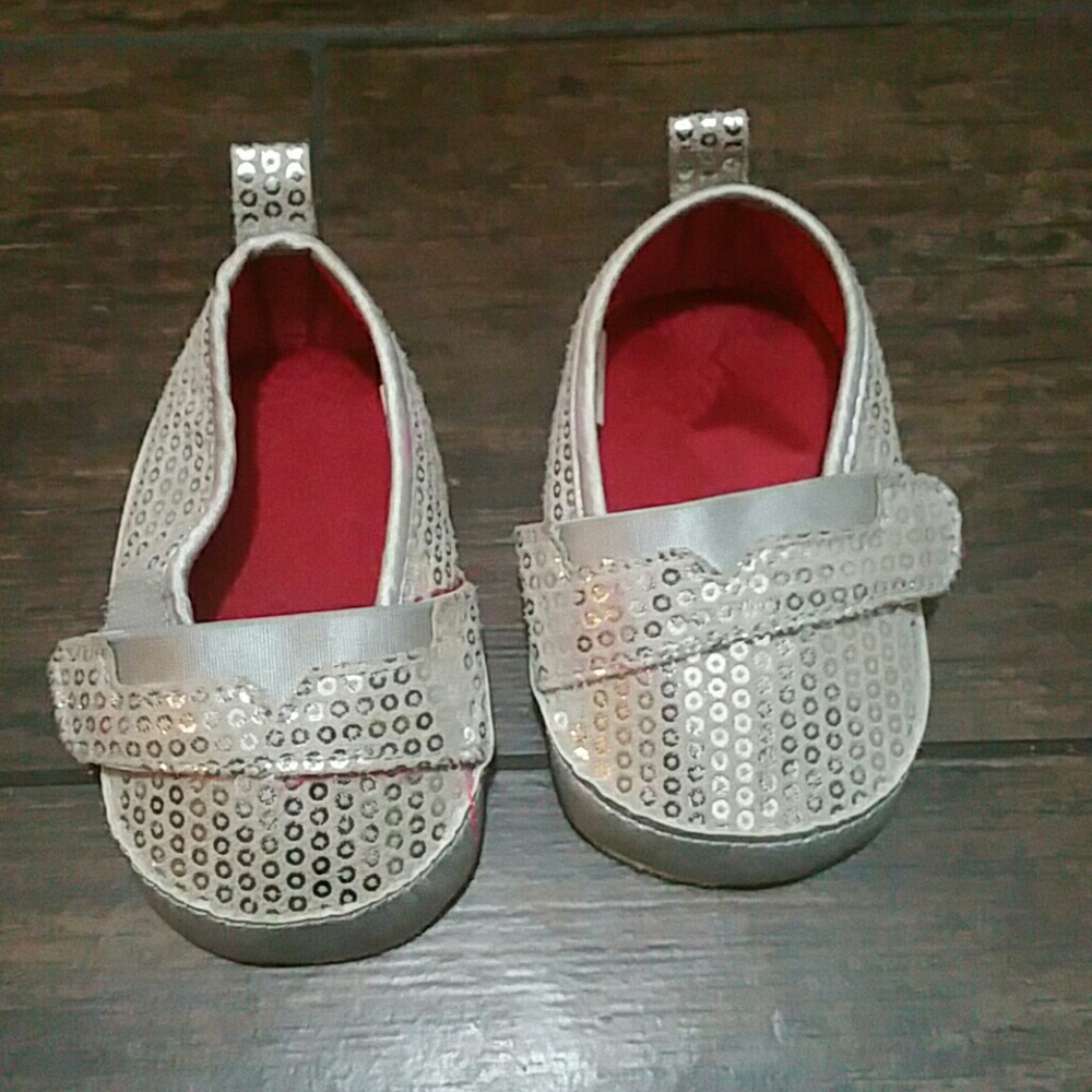 Baby silver shoes