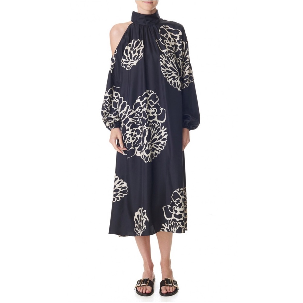 Tibi Orla Bloom cut out dress