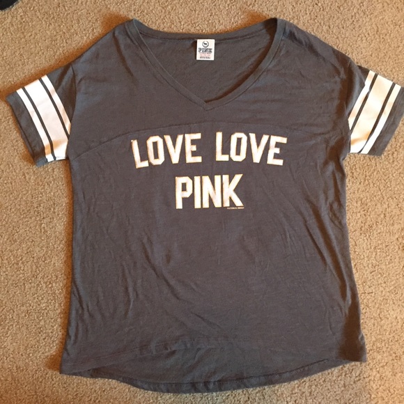 PINK Victoria's Secret Tops - VS pink V-neck shirt. Size extra small – small