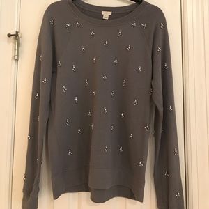 J. Crew Jeweled Sweatshirt