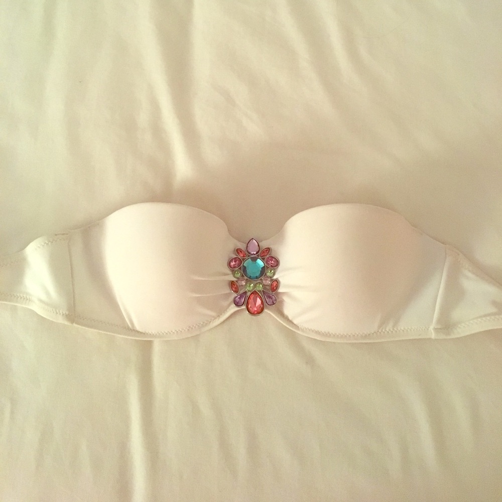 Victoria secret white bikini 👙 top