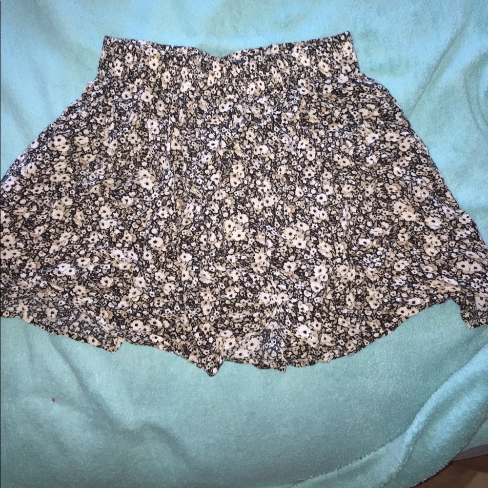 pacsun floral skirt
