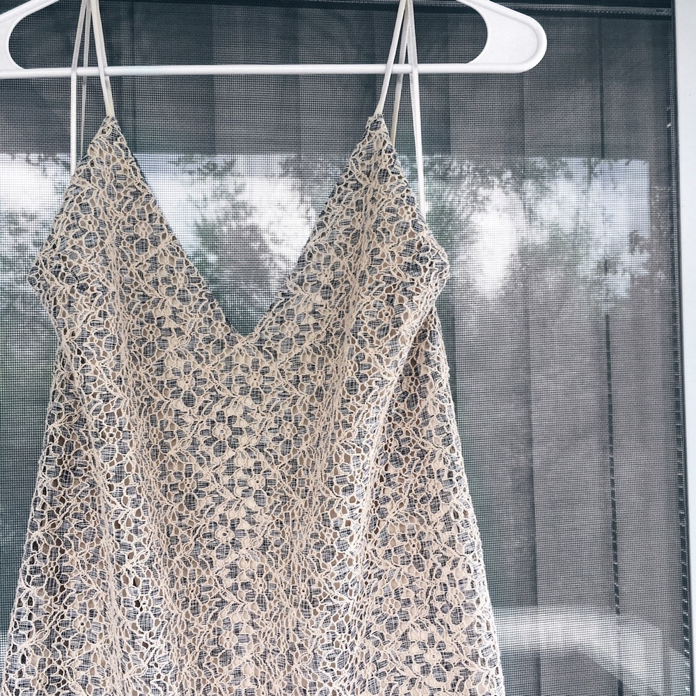 Zara laser cut dress