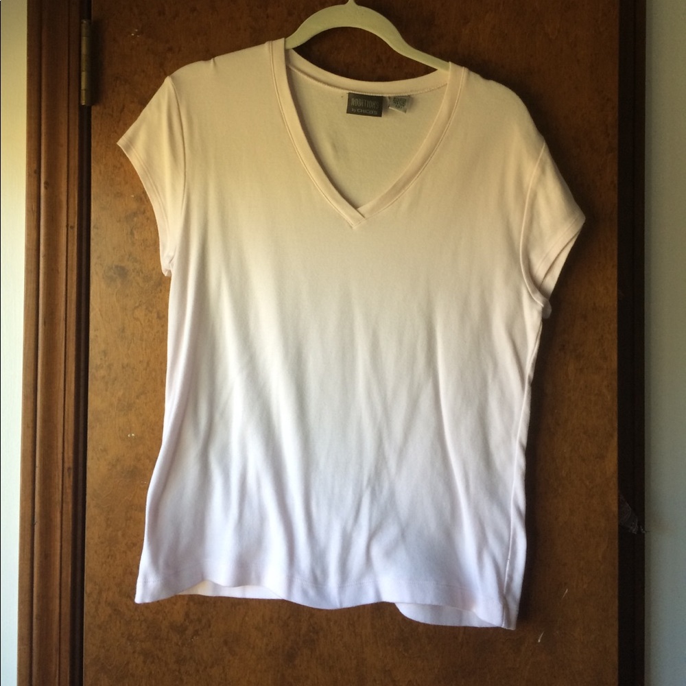 Chico's gently used light pink short sleeved tee