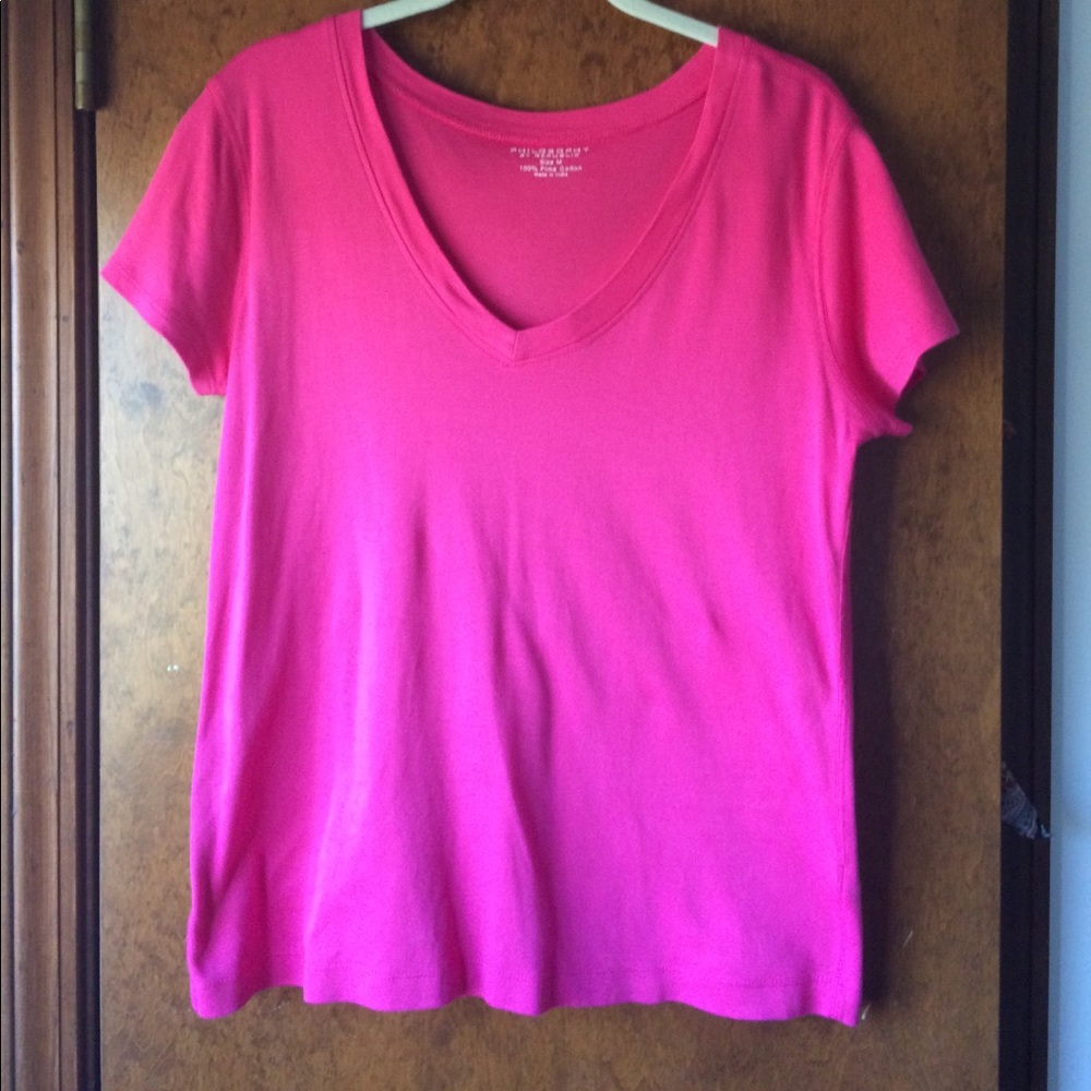 Philosophy gently used hot pink tee, size M