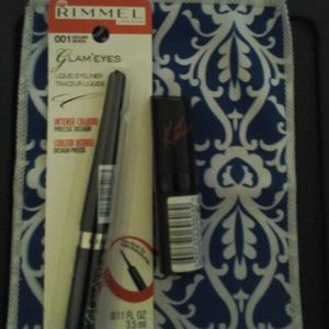 RIMMEL LONDON LIQUID EYELINER AND LIPSTICK