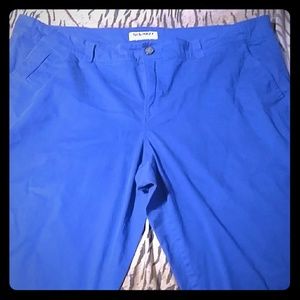 Royal blue cropped pants