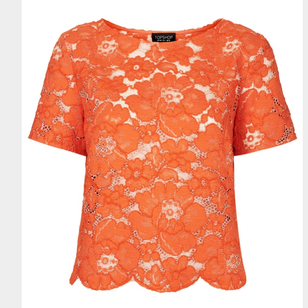 SOLD Topshop lace top US 2 - Picture 2 of 7