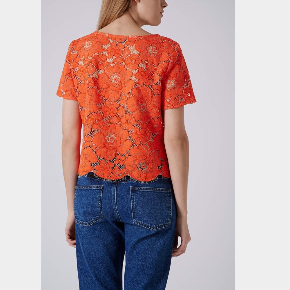 SOLD Topshop lace top US 2 - Picture 3 of 7