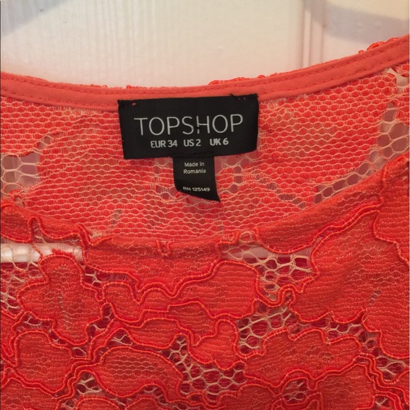 SOLD Topshop lace top US 2 - Picture 5 of 7
