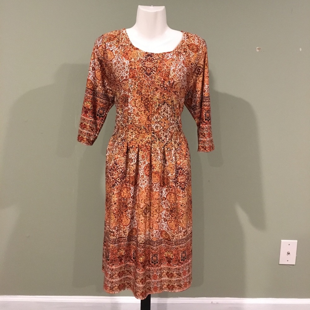 🍁 Autumn Color Skater Dress 🍁