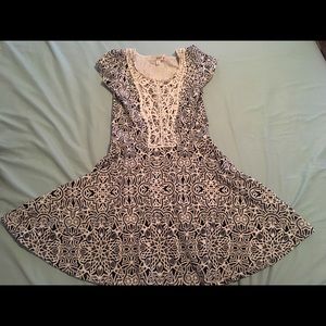 Navy Blue Skater Dress