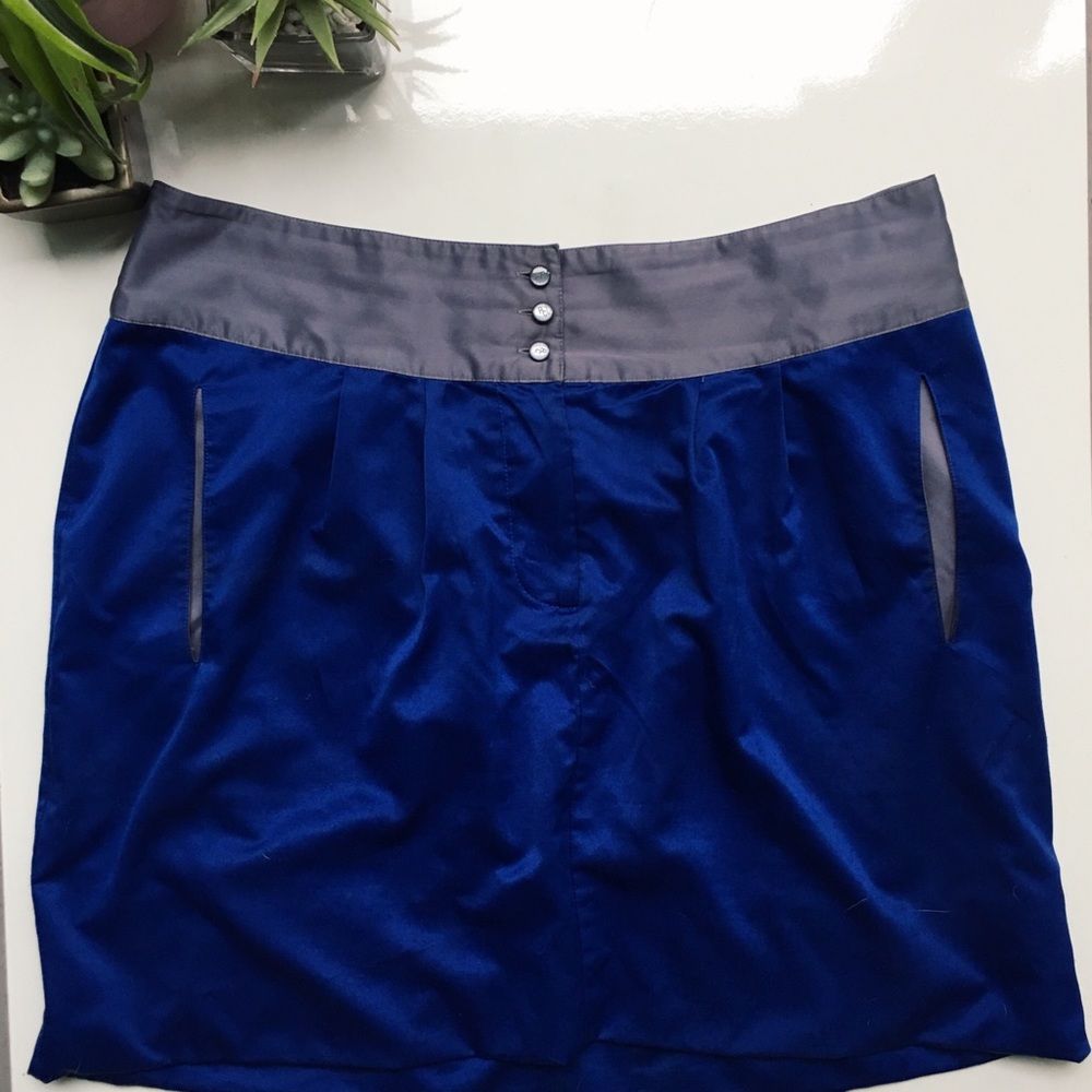 Richard Chai Blue Bubble Skirt Plus Size 13 +