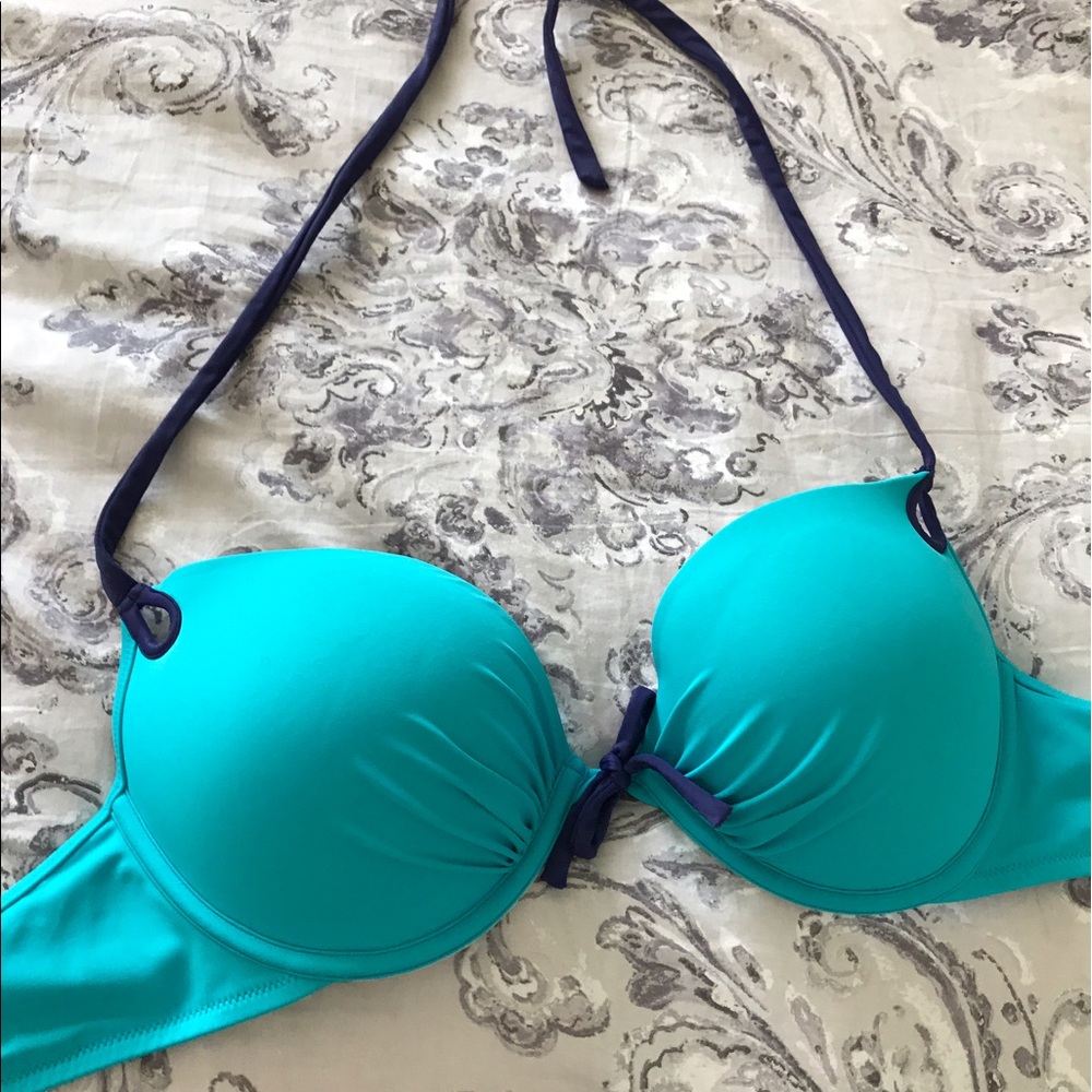 Teal VS swim top