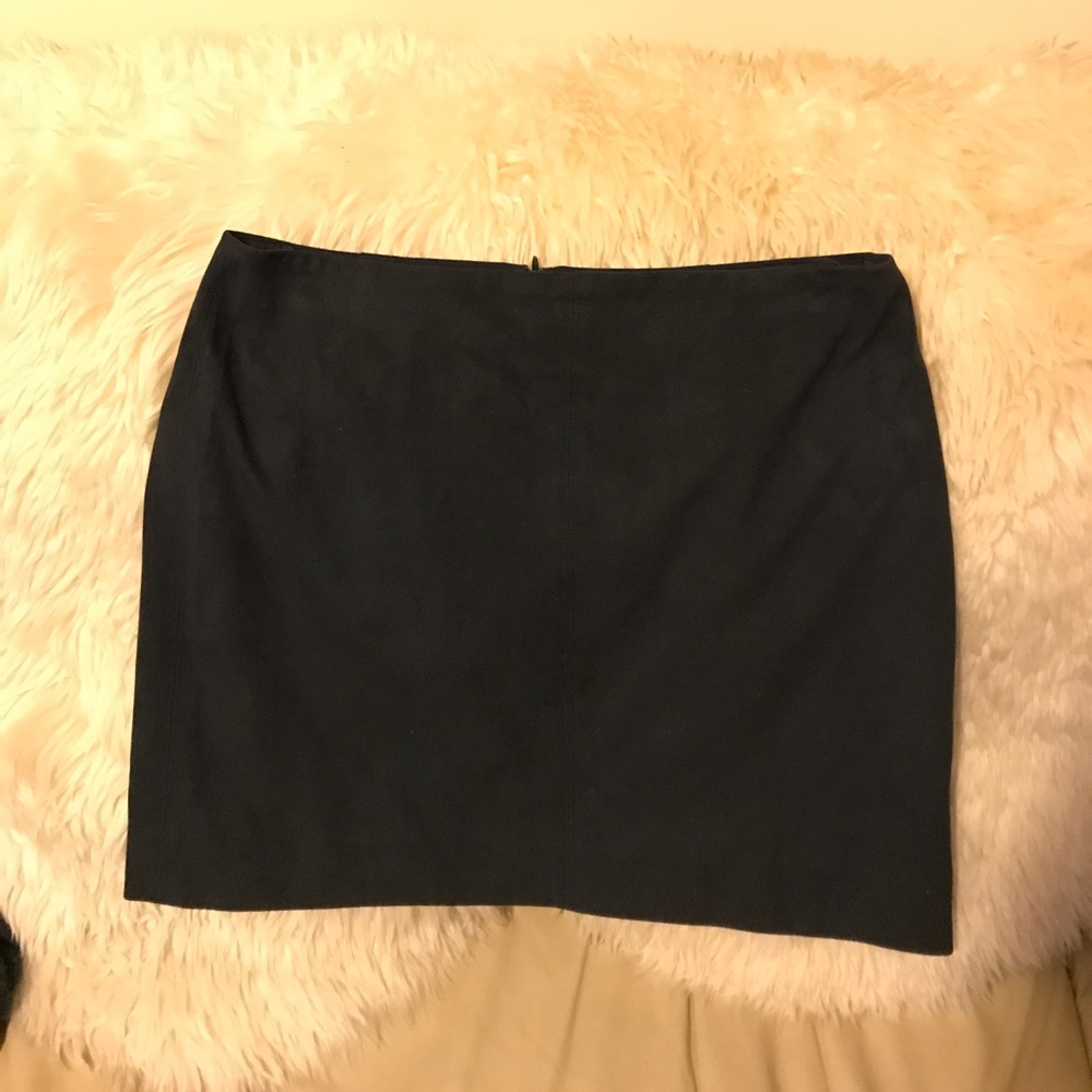 J.Crew NAVY SUEDE SKIRT