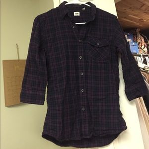 Plaid button up shirt