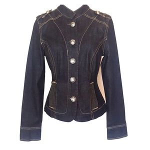 Amazing Military style Denim Jacket