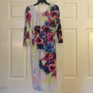 Fun and colorful midi dress