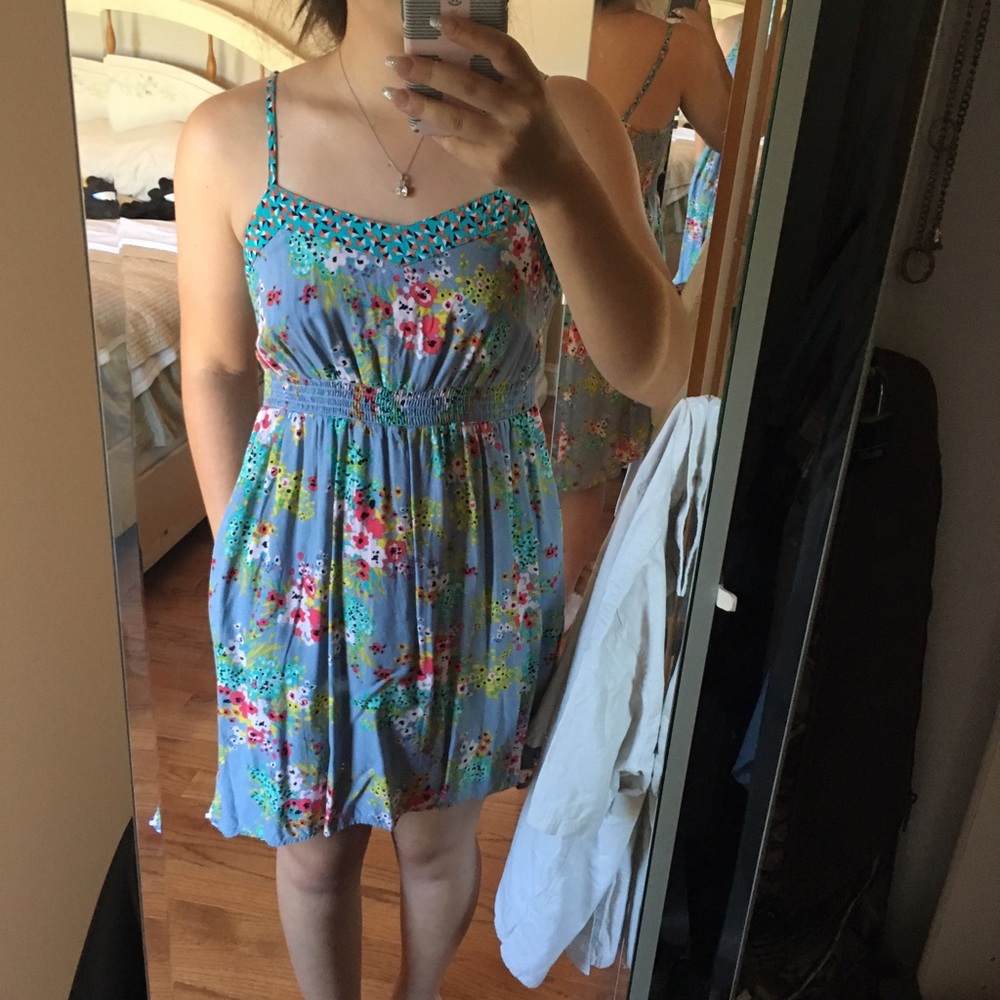 Grey blue dress with pockets negotiable