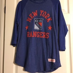 New York Rangers Baseball Tee