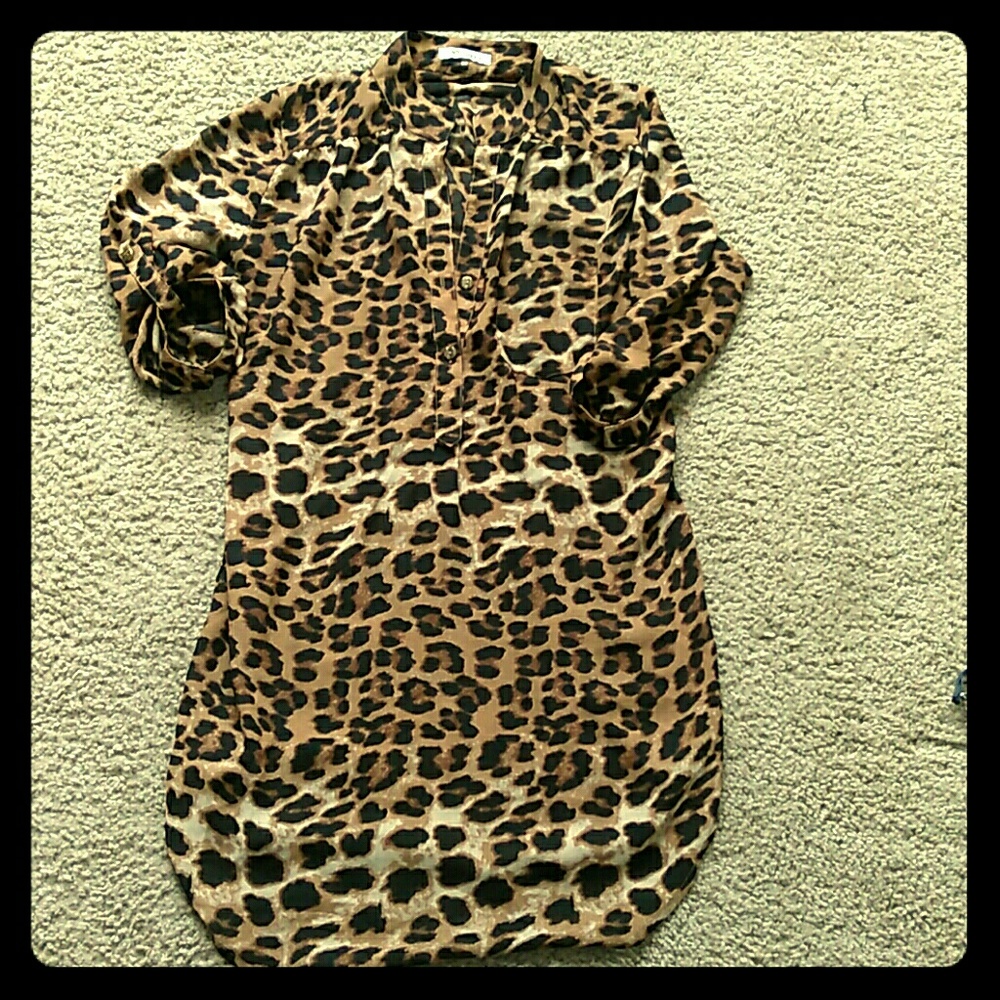 Xtaren chettah tunic dress