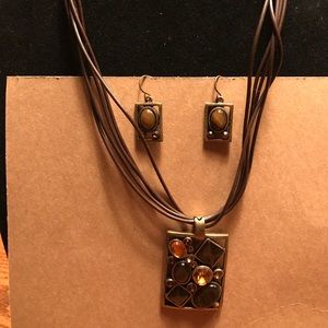 Necklace and earrings  Stylish and Super cute!