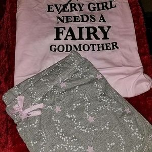 XL (18/20) summer knot tank and shorts sleep set