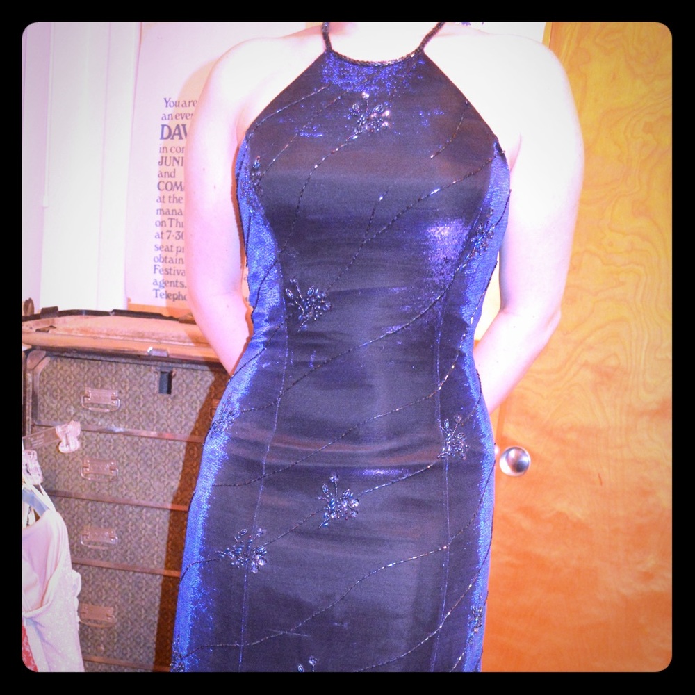 Sexy blue dress