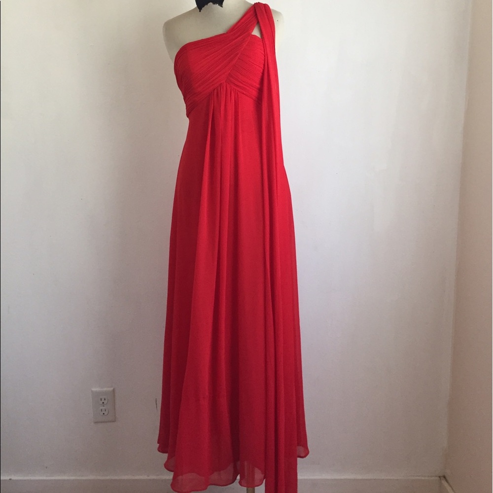 Red bridesmaid dress